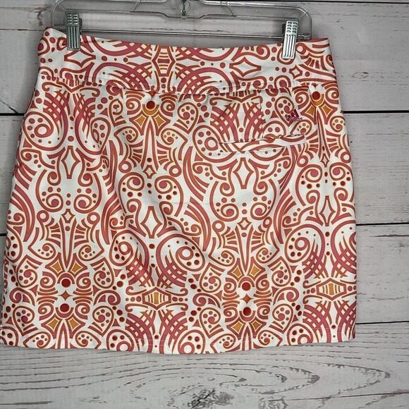 Adidas Climacool Womens Pink/Orange Stretch Pockets Athletic Skort Size 4 - Picture 9 of 11